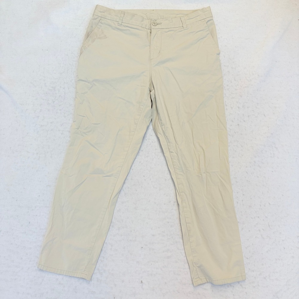 Patagonia Chino Pants Womens 10 Beige Organic Cotton Straight Leg Casual